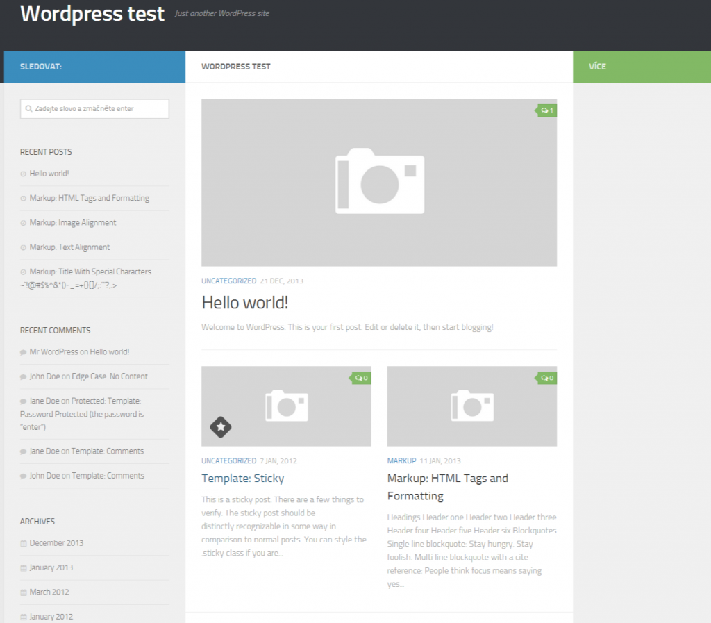 Wordpress test - Just another WordPress site