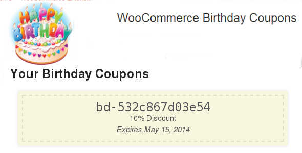 3.1. Woocommerce Birthday Coupons