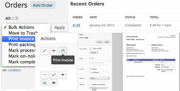 5.1. Print Invoices and Packaging Lists