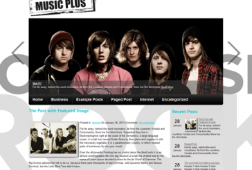 WordPress šablona pro hudební blog zdarma