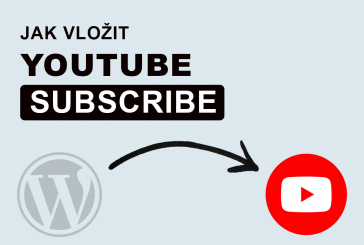 Jak vložit Youtube subscribe do WordPress stránky
