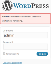 Omezení počtu pokusu o přihlášení pomocí WordPress pluginu