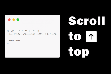 Scroll to top odkaz jQuery