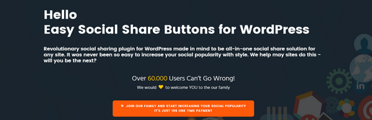 Easy Social Share Buttons for WordPress plugin