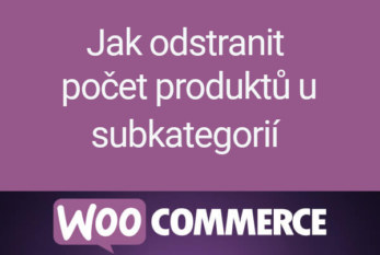 Jak odstranit počet produktů u subkategorií ve WooCommerce