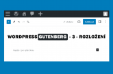 WordPress Gutenberg – základní bloky třetí část – rozložení